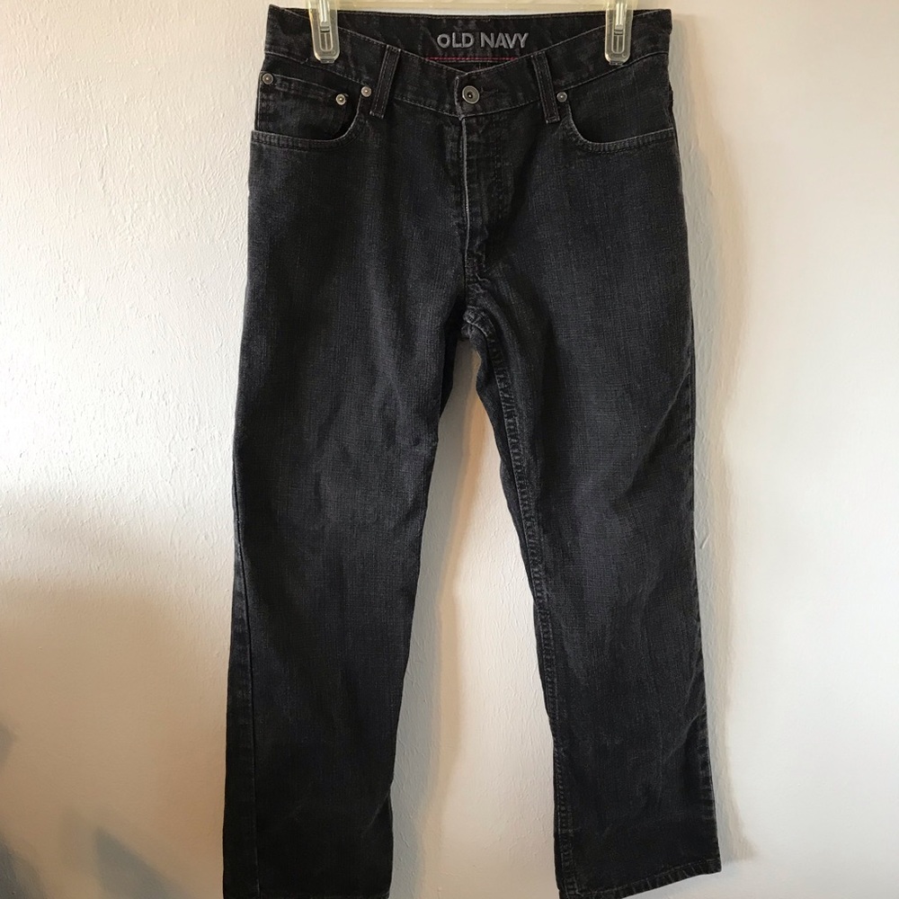 Old Navy Black Straight Jeans W29 L30